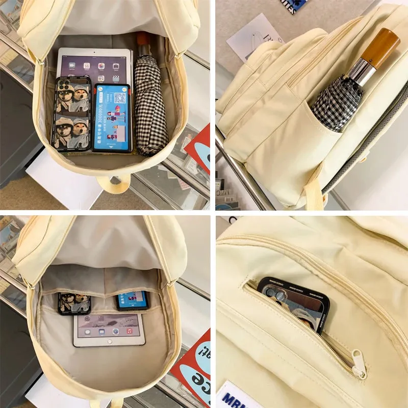UAKISS  -   New Multi-pocket Women Backpack High Quality Youth Waterproof Backpacks for Teenage Girls Boys Female School Bag Rucksack