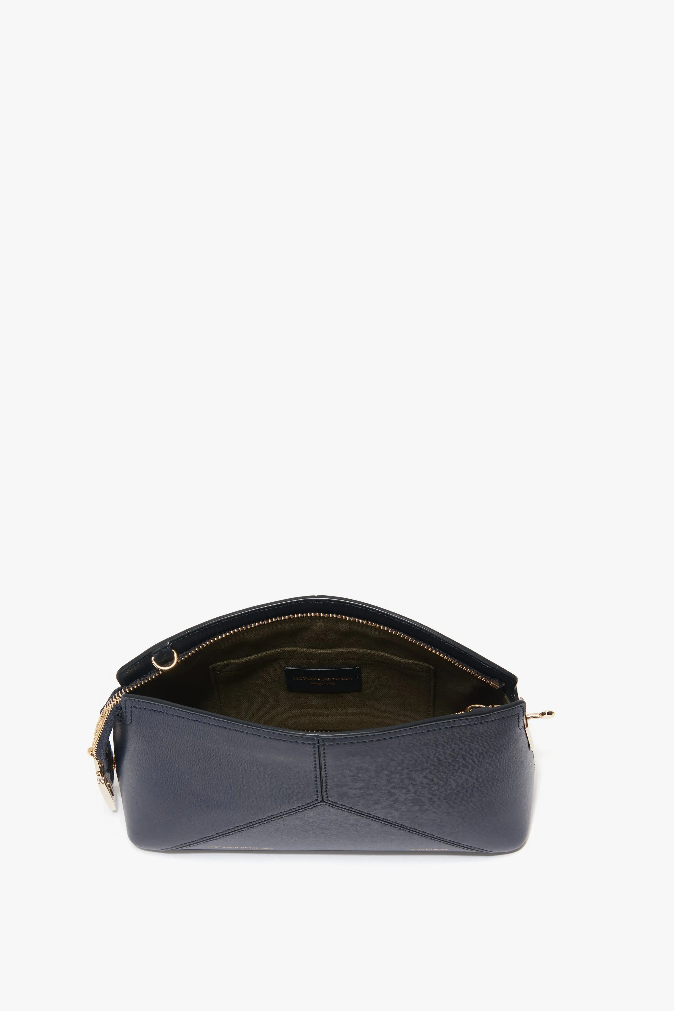 Victoria Crossbody Bag In Navy Leather