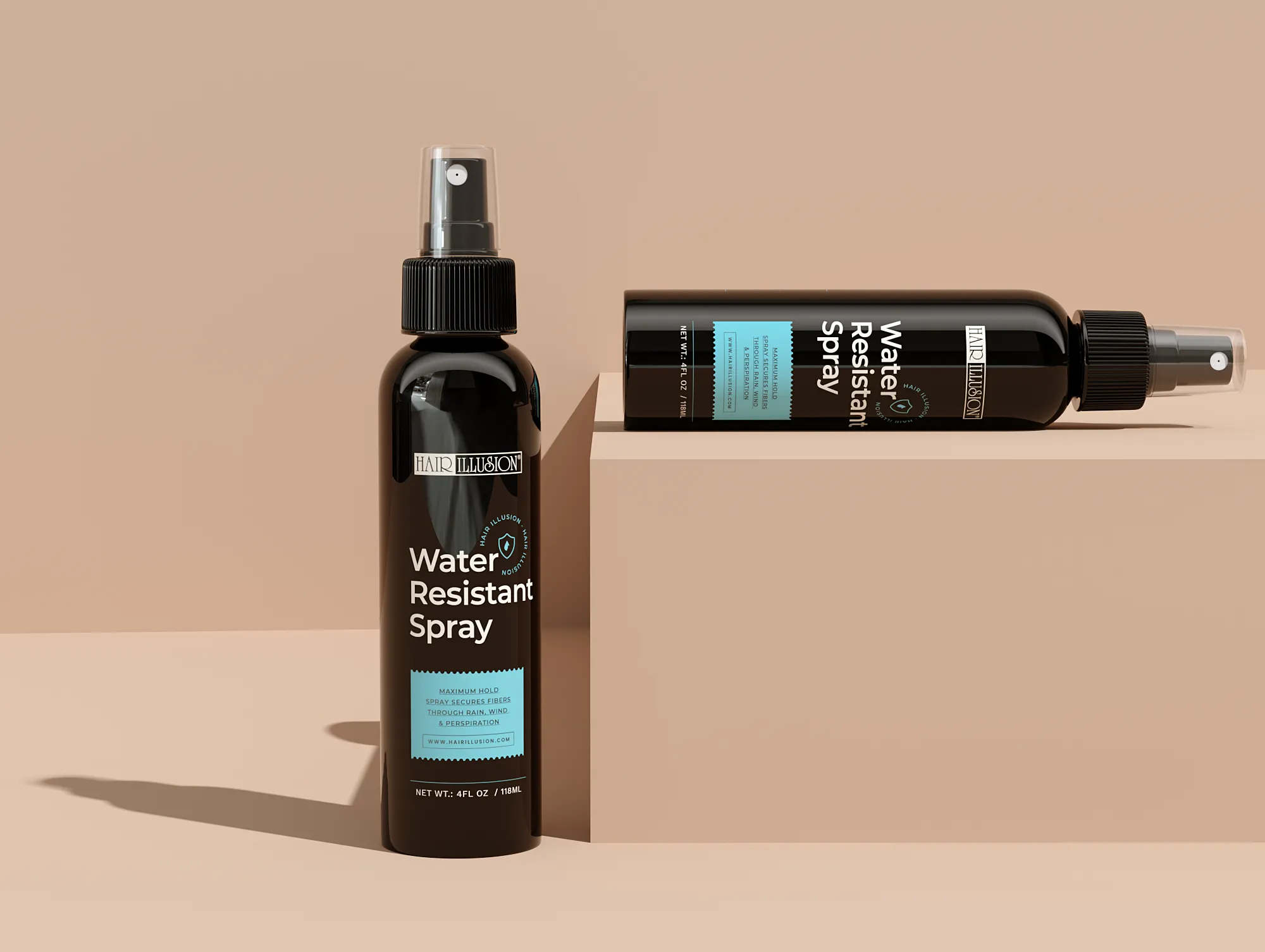 Water-Resistant Hold Spray for Stronger Bond With Hair Fibers